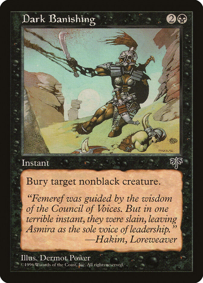 Dark Banishing - carta Magic The Gathering