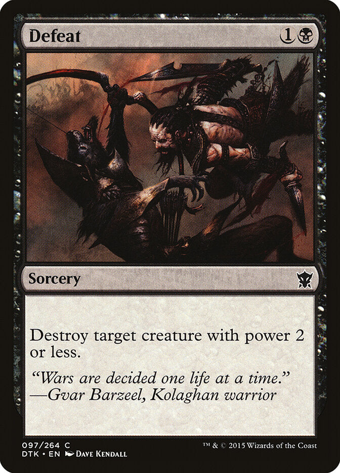 Defeat - carta Magic The Gathering