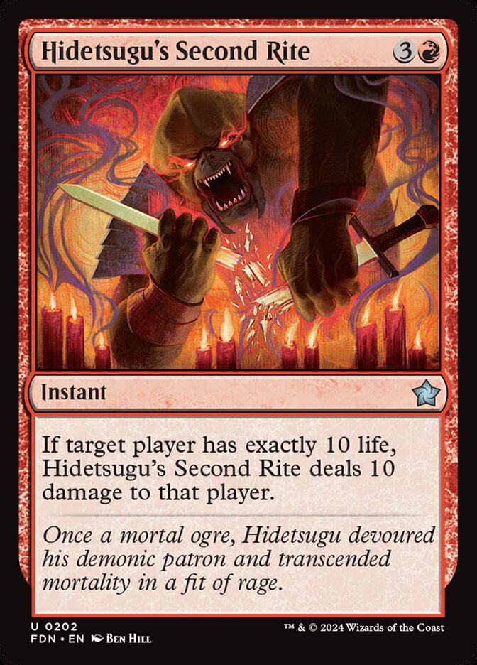 Hidetsugu's Second Rite - carta Magic The Gathering