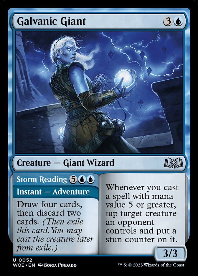 Galvanic Giant // Storm Reading - carta Magic The Gathering