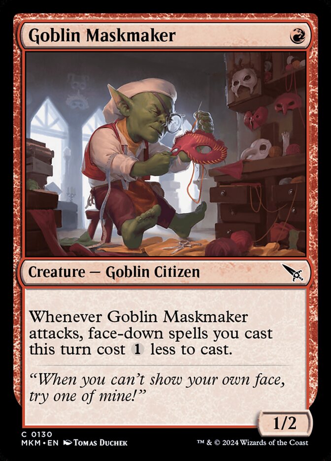 Goblin Maskmaker - carta Magic The Gathering