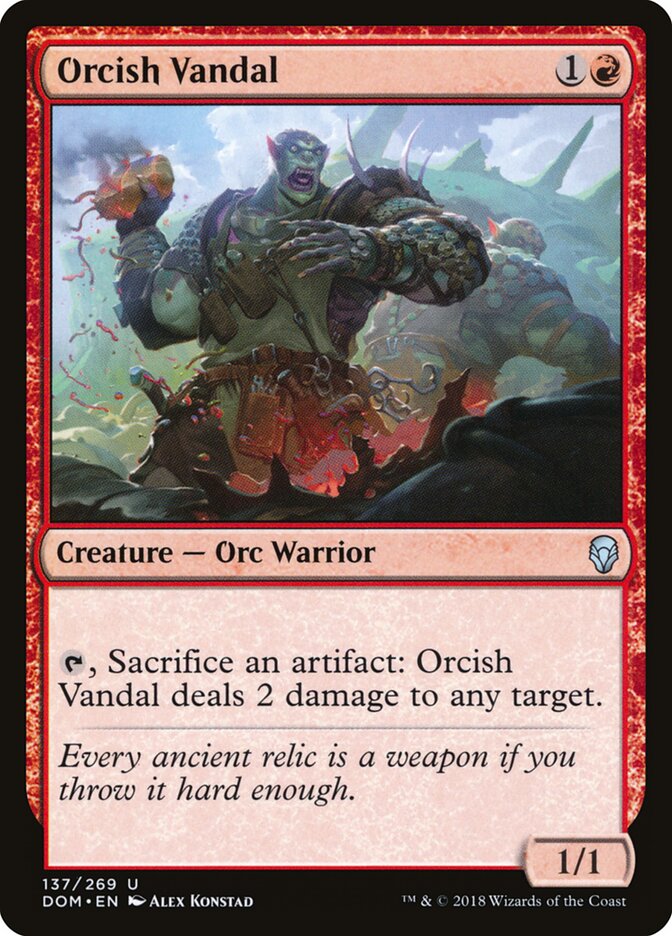 Orcish Vandal - carta Magic The Gathering
