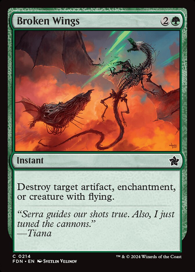 Broken Wings - carta Magic The Gathering