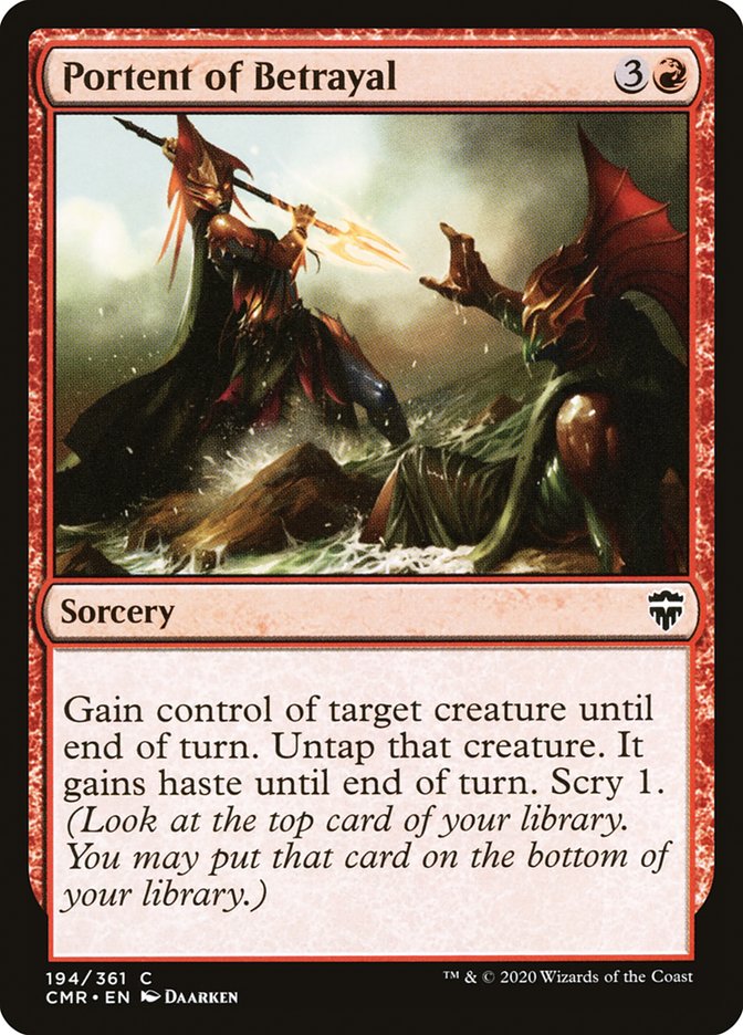 Portent of Betrayal - carta Magic The Gathering