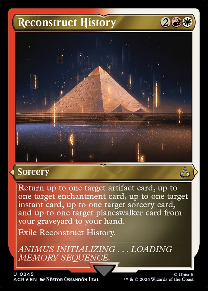 Reconstruct History - carta Magic The Gathering