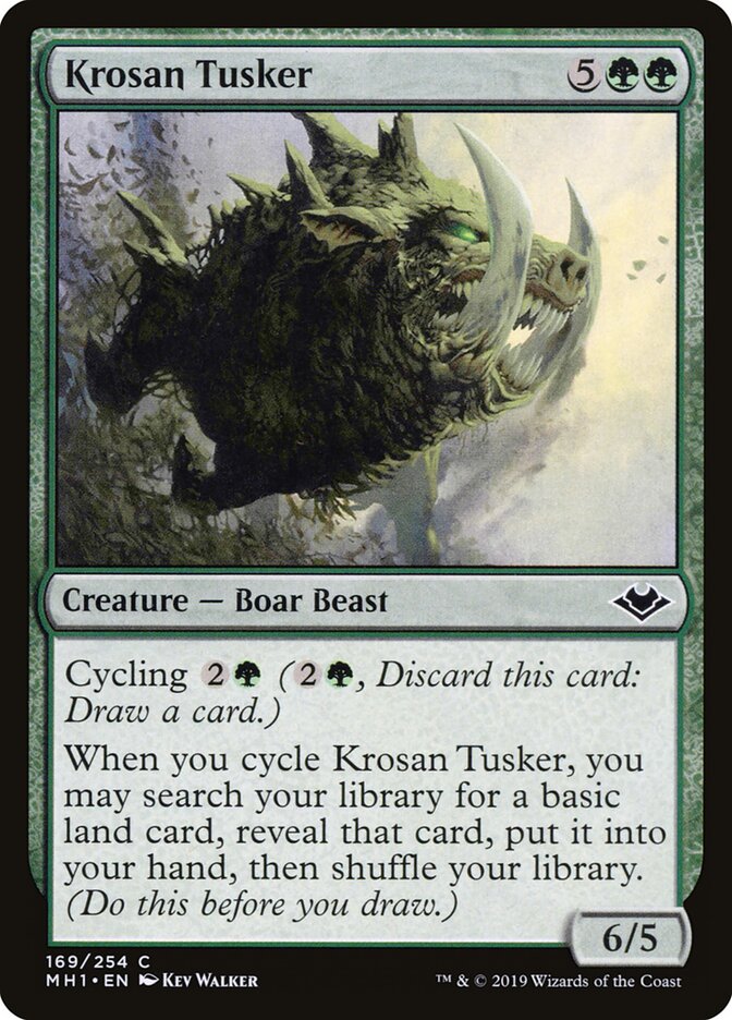 Krosan Tusker - carta Magic The Gathering