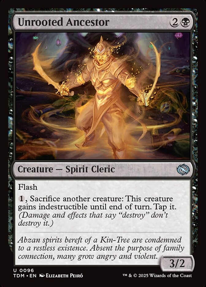 Unrooted Ancestor - carta Magic The Gathering
