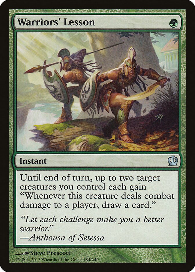Warriors' Lesson - carta Magic The Gathering