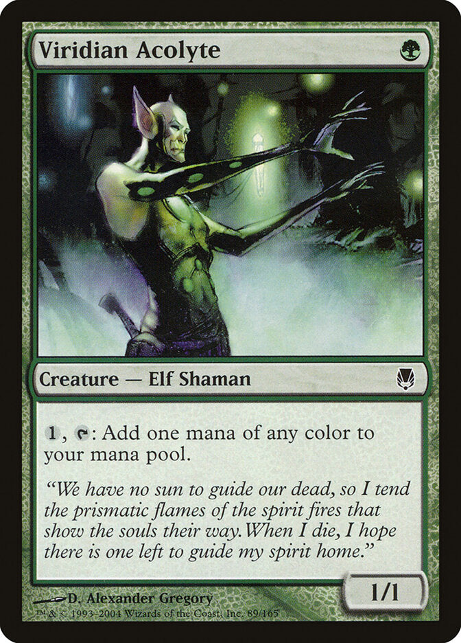 Viridian Acolyte - carta Magic The Gathering