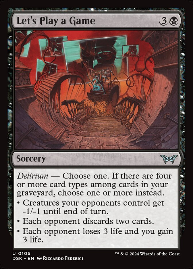 Let's Play a Game - carta Magic The Gathering
