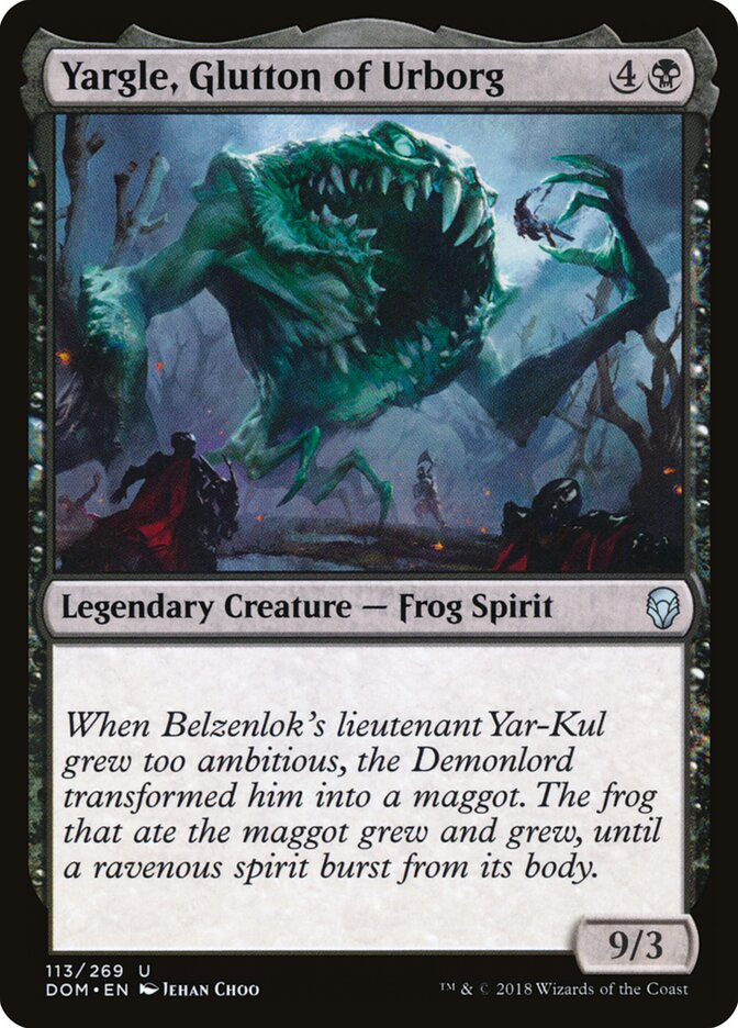 Yargle, Glutton of Urborg - carta Magic The Gathering