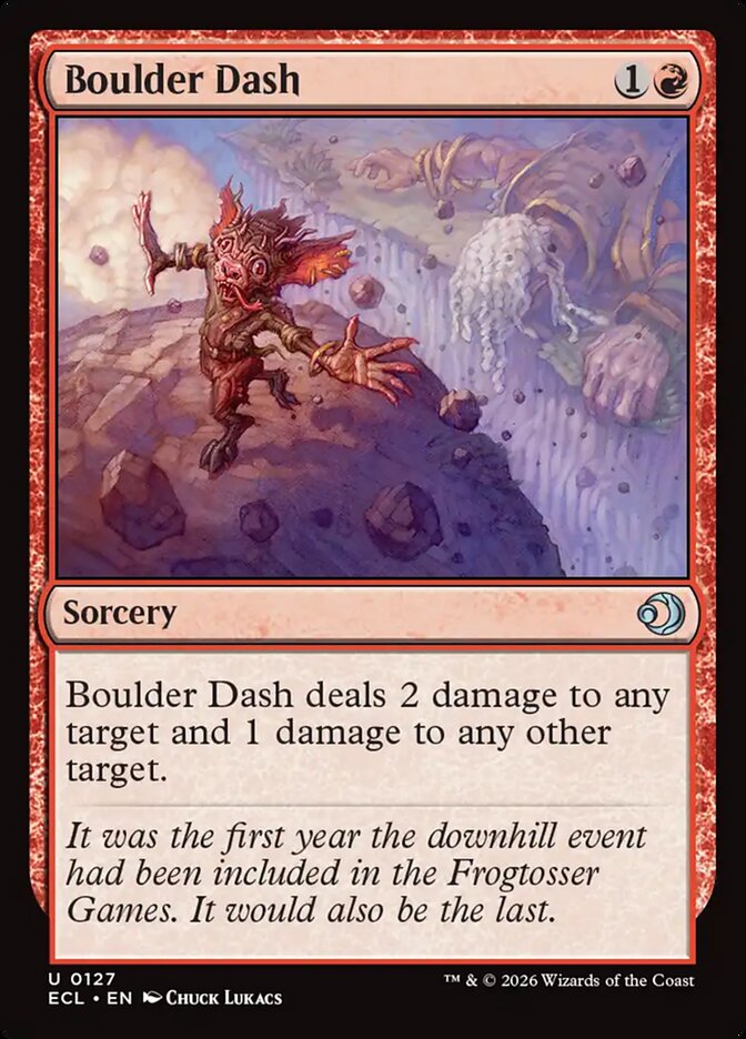Boulder Dash - carta Magic The Gathering