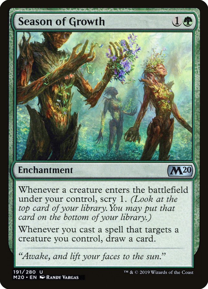Season of Growth - carta Magic The Gathering