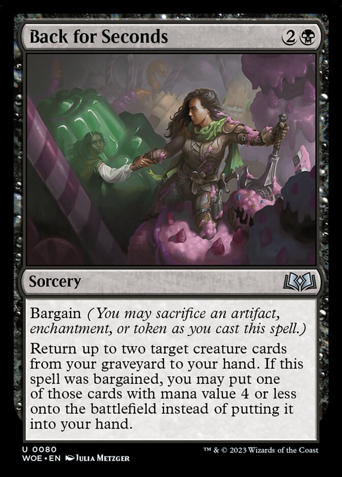 Back for Seconds - carta Magic The Gathering