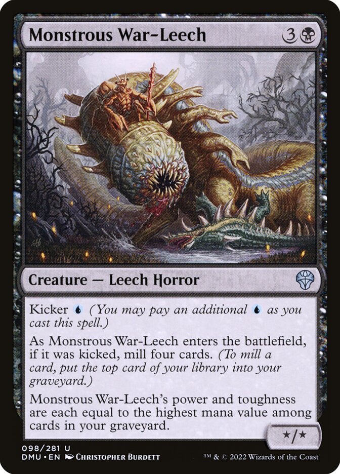 Monstrous War-Leech - carta Magic The Gathering