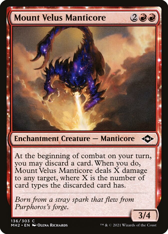 Mount Velus Manticore - carta Magic The Gathering