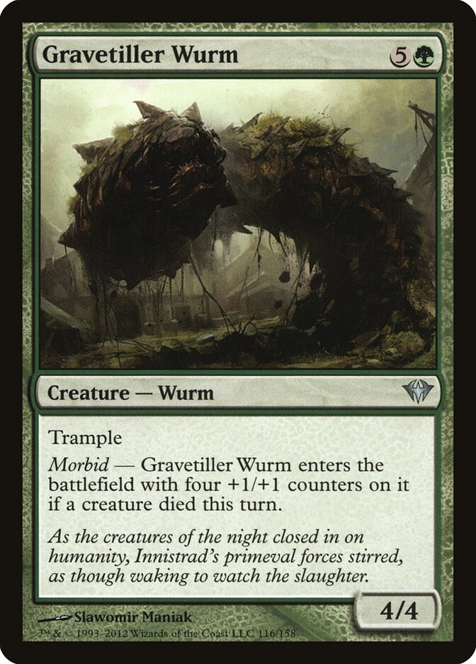 Gravetiller Wurm - carta Magic The Gathering