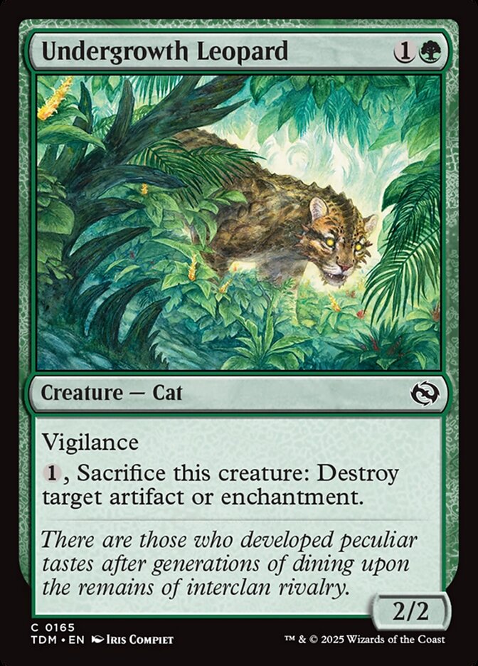 Undergrowth Leopard - carta Magic The Gathering