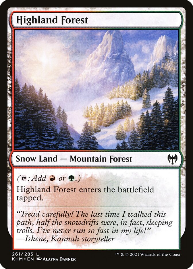 Highland Forest - carta Magic The Gathering