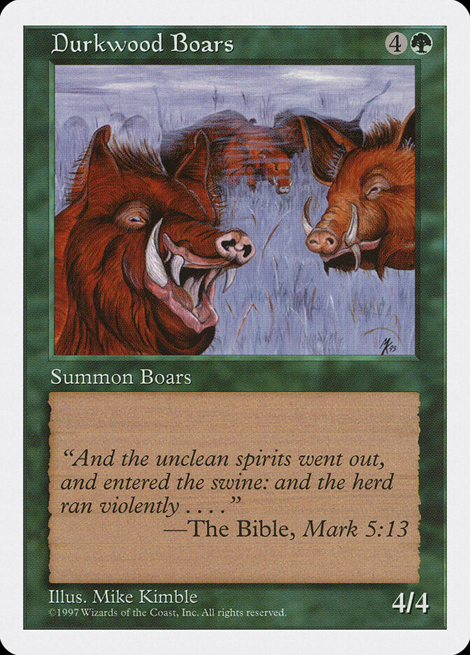 Durkwood Boars - carta Magic The Gathering