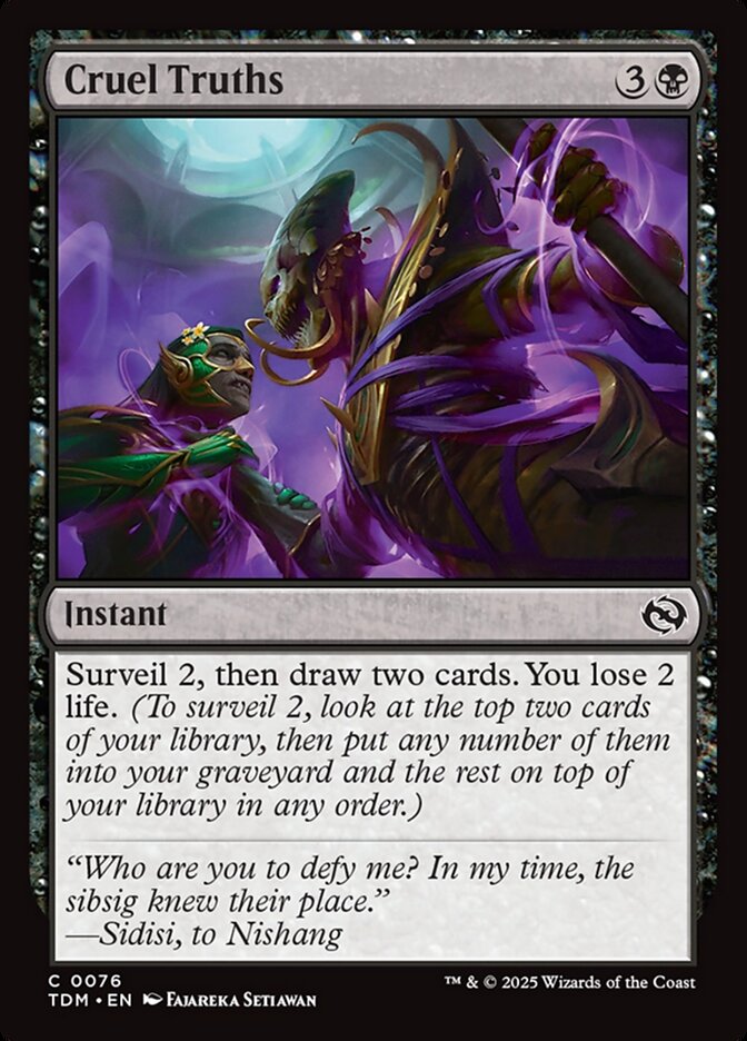 Cruel Truths - carta Magic The Gathering