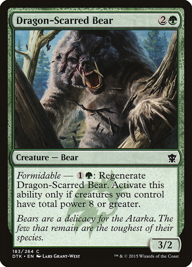 Dragon-Scarred Bear - carta Magic The Gathering