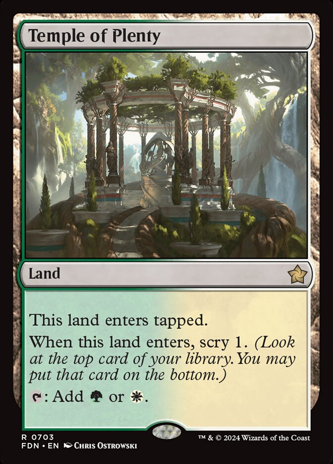 Temple of Plenty - carta Magic The Gathering