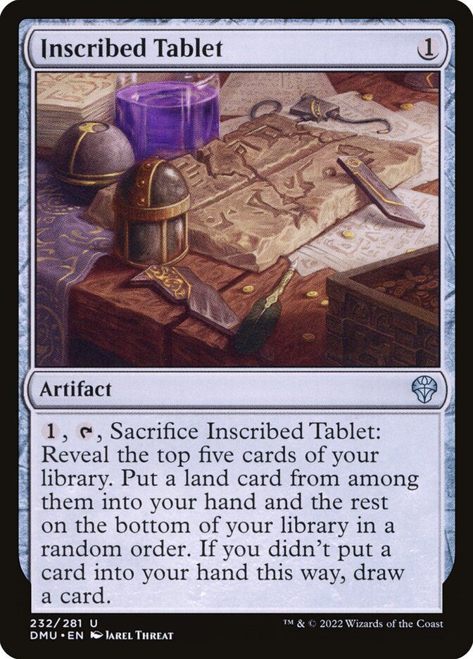 Inscribed Tablet - carta Magic The Gathering