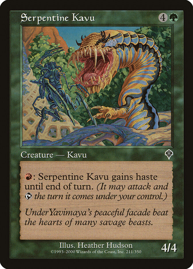 Serpentine Kavu - carta Magic The Gathering