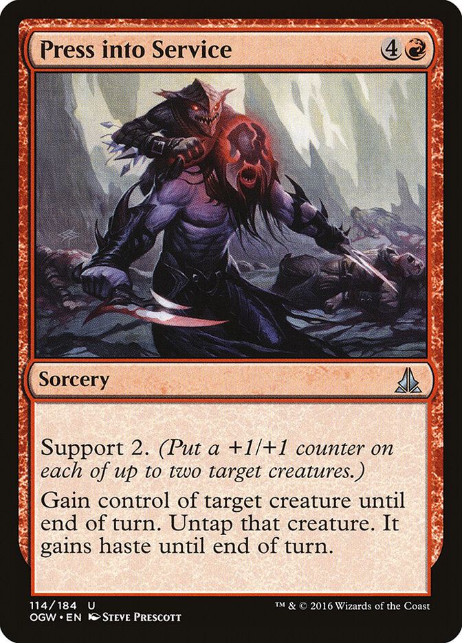 Press into Service - carta Magic The Gathering