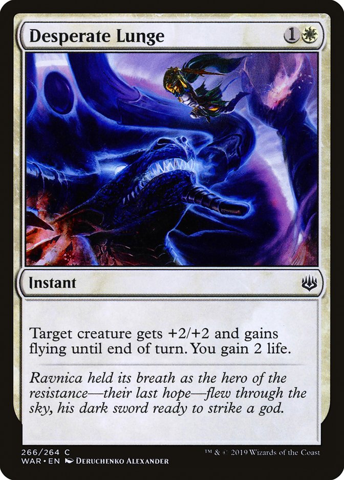 Desperate Lunge - carta Magic The Gathering