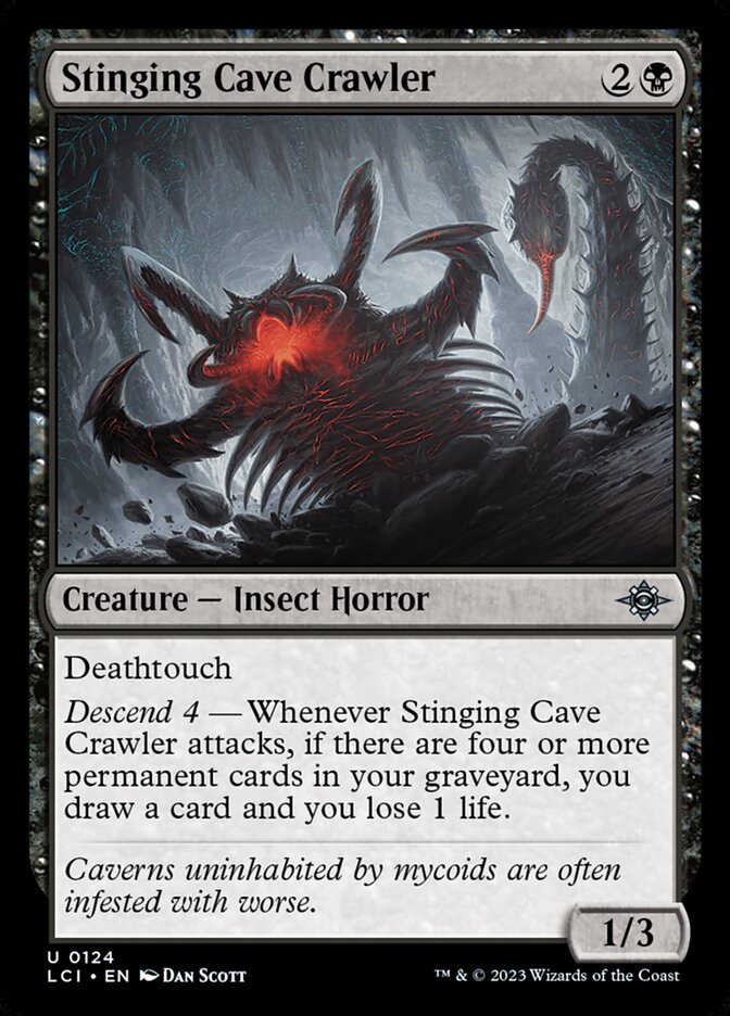 Stinging Cave Crawler - carta Magic The Gathering