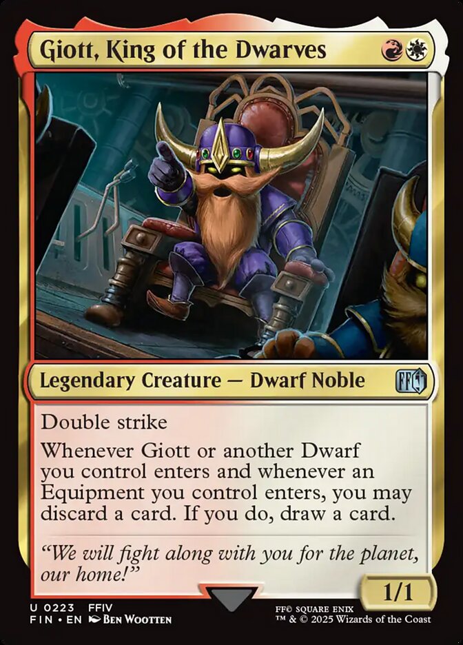 Giott, King of the Dwarves - carta Magic The Gathering