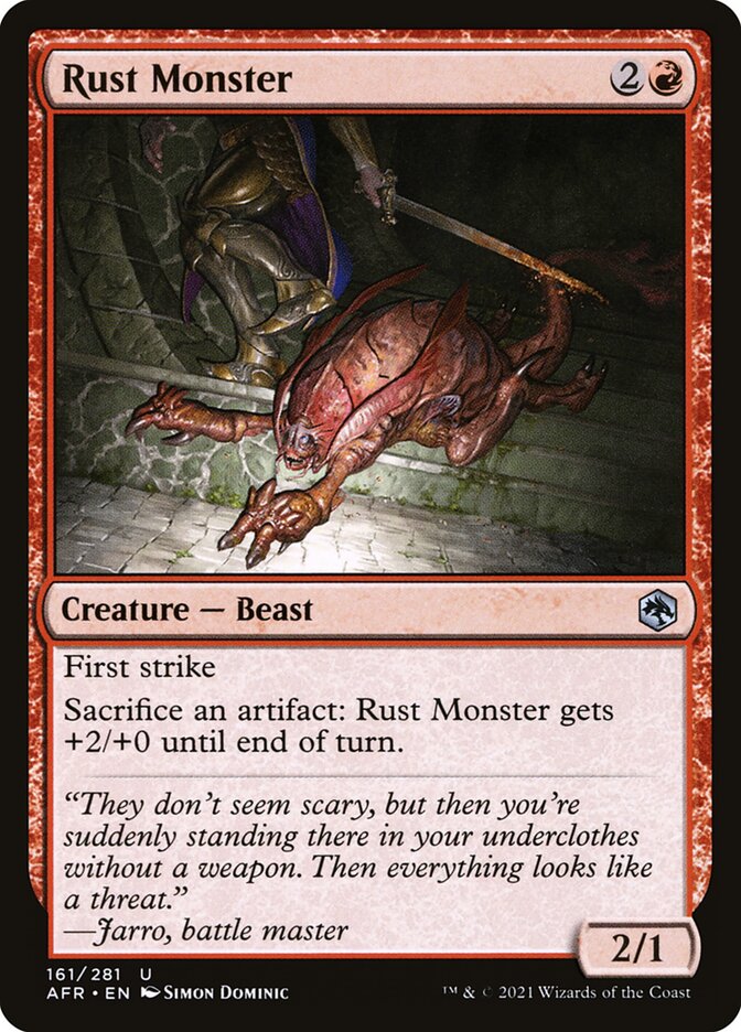 Rust Monster - carta Magic The Gathering