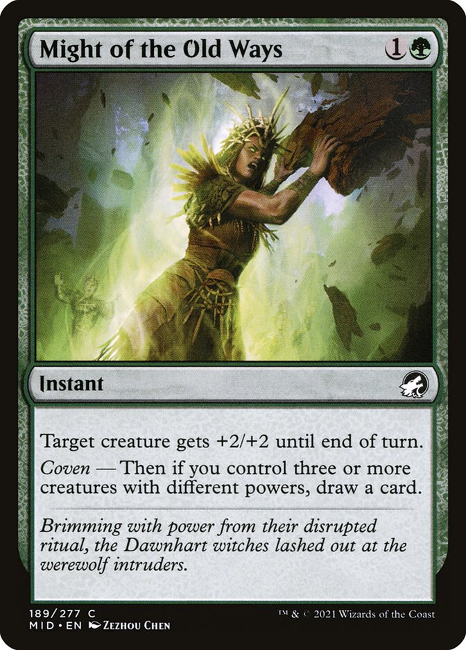 Might of the Old Ways - carta Magic The Gathering