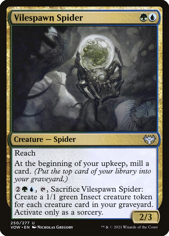 Vilespawn Spider - carta Magic The Gathering