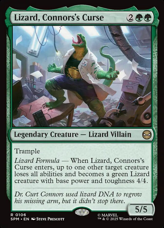 Lizard, Connors's Curse - carta Magic The Gathering