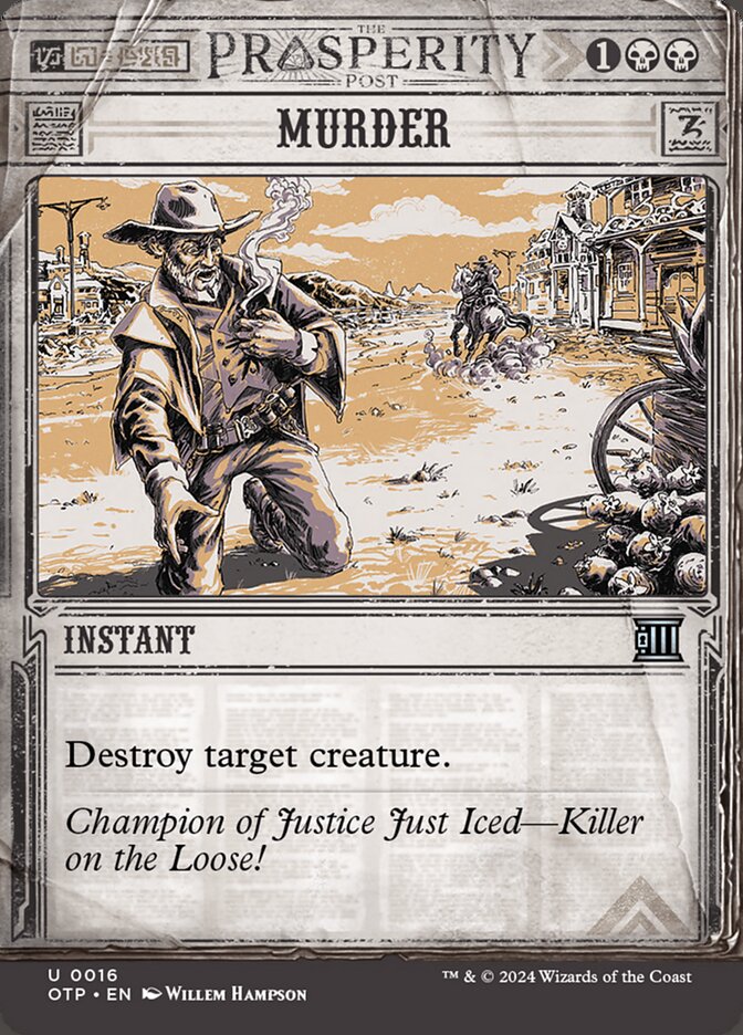 Murder - carta Magic The Gathering