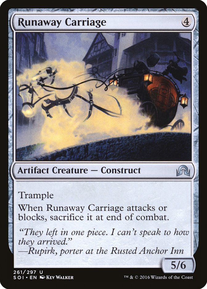 Runaway Carriage - carta Magic The Gathering