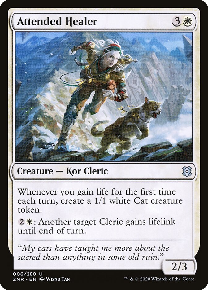 Attended Healer - carta Magic The Gathering