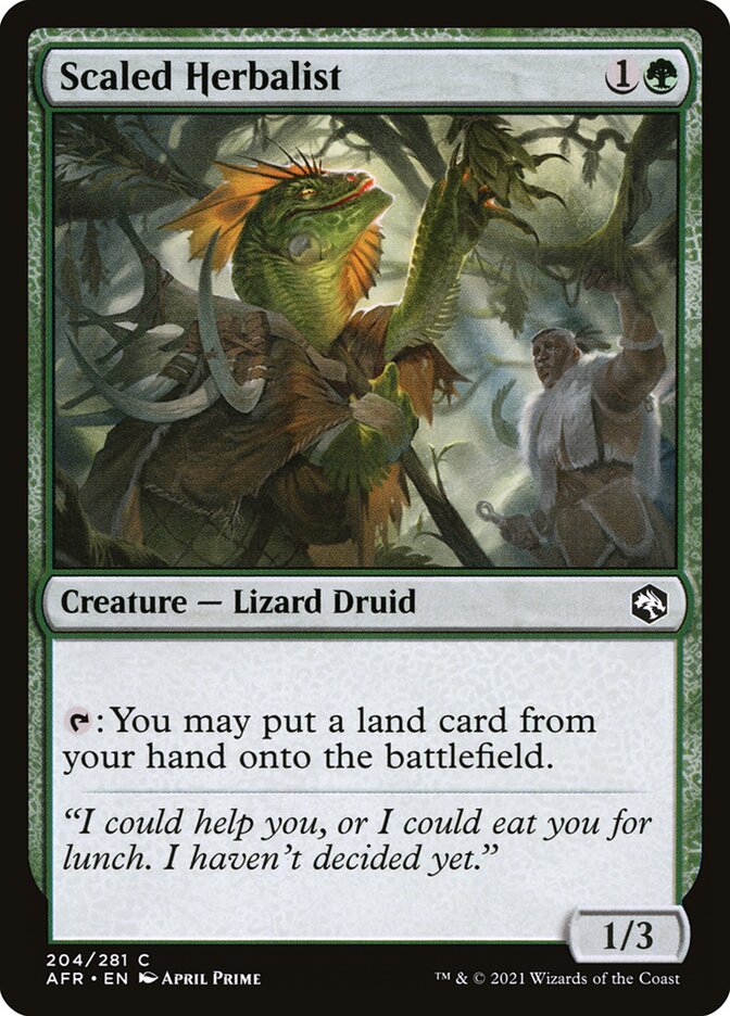 Scaled Herbalist - carta Magic The Gathering