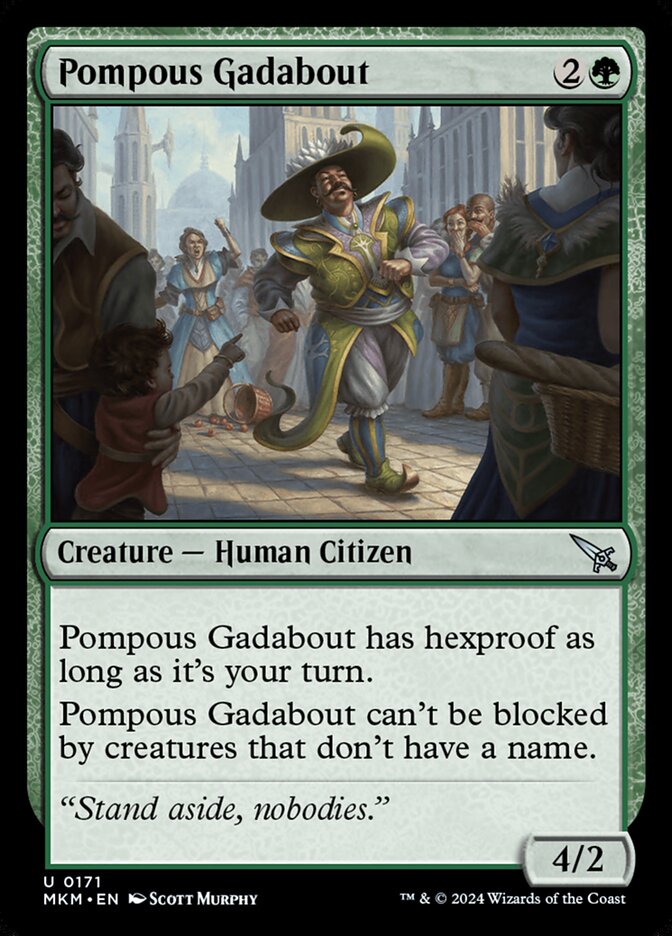 Pompous Gadabout - carta Magic The Gathering