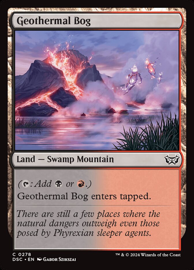 Geothermal Bog - carta Magic The Gathering