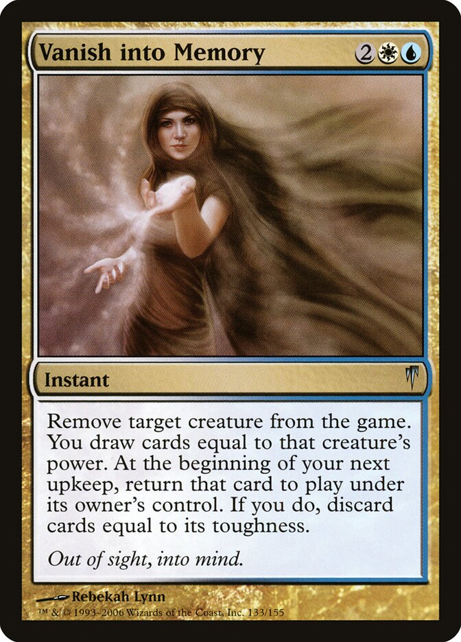Vanish into Memory - carta Magic The Gathering
