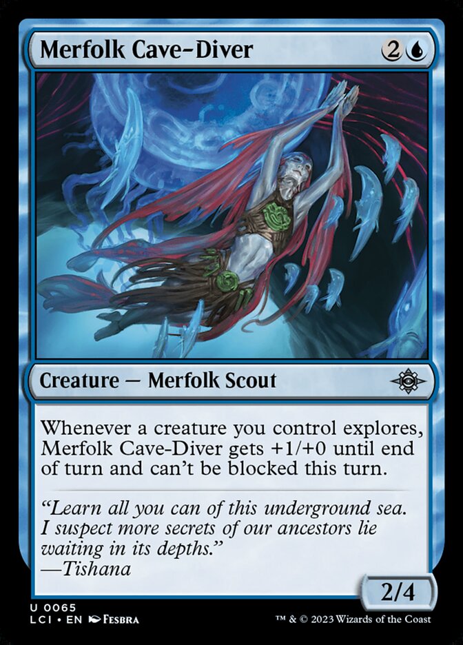 Merfolk Cave-Diver - carta Magic The Gathering