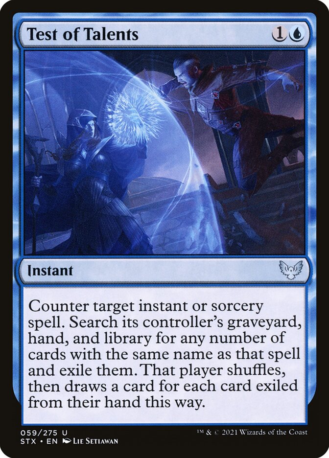 Test of Talents - carta Magic The Gathering