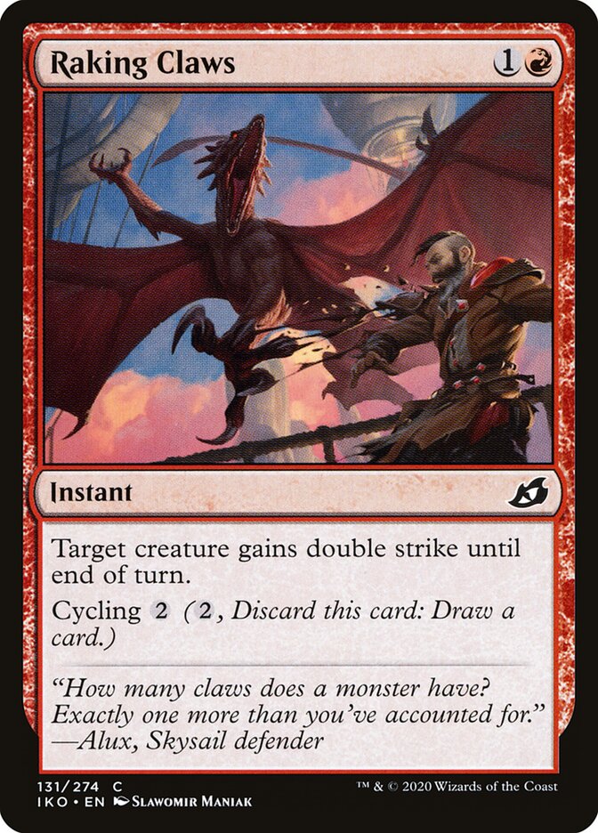 Raking Claws - carta Magic The Gathering