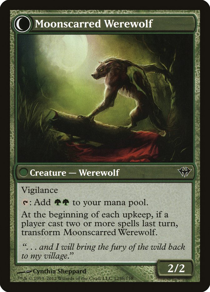 Moonscarred Werewolf - carta Magic The Gathering