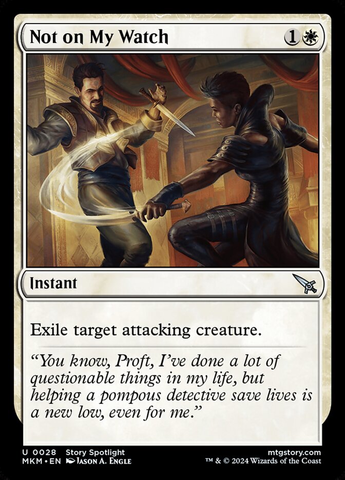Not on My Watch - carta Magic The Gathering