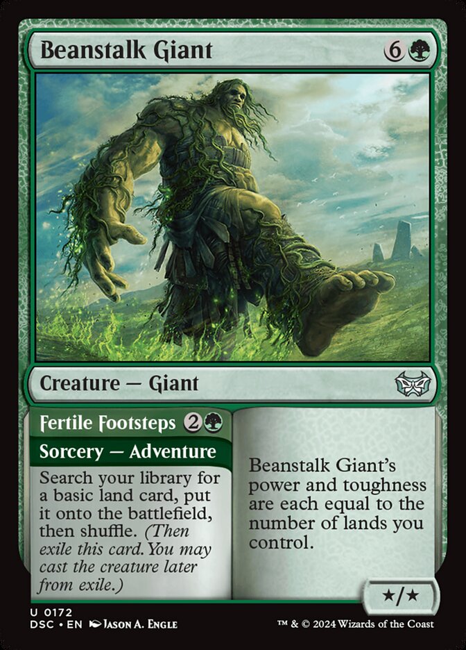 Beanstalk Giant // Fertile Footsteps - carta Magic The Gathering